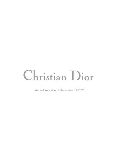 dior annual report 2009|how much is dior worth.